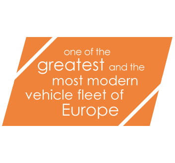 one of the greatest and the most modern vehicle one of the greatest and the most modern vehicle fleet of Europefleet of Europe