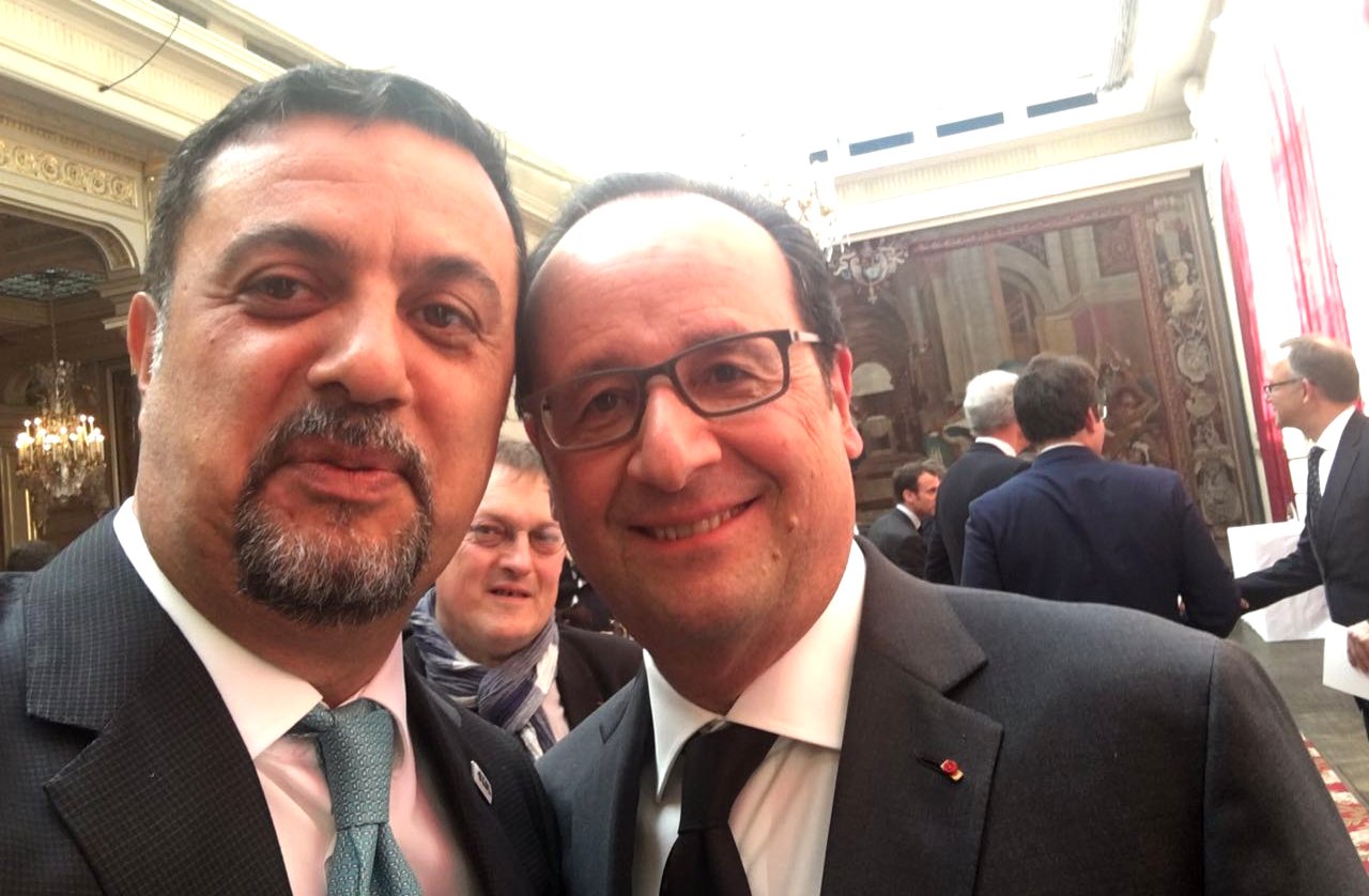 Ahmet Musul ve Fransa Cumhurbaskani Hollande